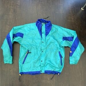 Vintage The North Face Aqua & Blue Windbreaker Women’s Large - See Measurements